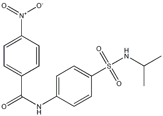 N-{4-[(isopropylamino)sulfonyl]phenyl}-4-nitrobenzamide 结构式