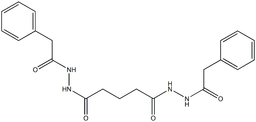 N'-{5-oxo-5-[2-(2-phenylacetyl)hydrazino]pentanoyl}-2-phenylacetohydrazide 结构式