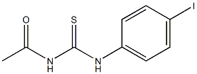 N-acetyl-N'-(4-iodophenyl)thiourea 结构式