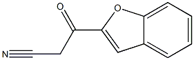 3-(苯并呋喃-2-基)-3-羰基丙腈 结构式