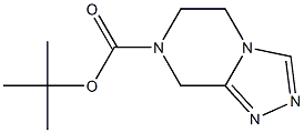 特丁基 5,6-二氢-[1,2,4]三唑并[4,3-A]吡嗪-7(8H)-羧酸酯 结构式