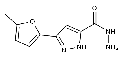 3-(5-甲基呋喃-2-基)-1H-吡唑-5-羧肼 结构式