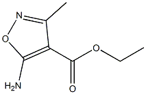 3-甲基-5-氨基异噁唑-4-羧酸乙酯 结构式