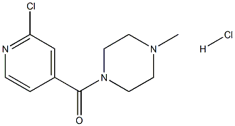 1-(2-chloroisonicotinoyl)-4-methylpiperazine hydrochloride 结构式