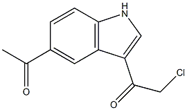 1-(5-acetyl-1H-indol-3-yl)-2-chloroethanone 结构式