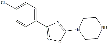 1-[3-(4-chlorophenyl)-1,2,4-oxadiazol-5-yl]piperazine 结构式