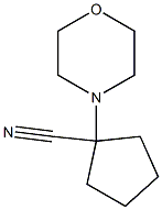 1-morpholin-4-ylcyclopentanecarbonitrile 结构式