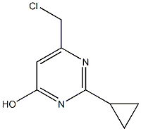 6-(chloromethyl)-2-cyclopropylpyrimidin-4-ol 结构式