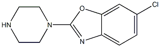6-chloro-2-piperazin-1-yl-1,3-benzoxazole 结构式