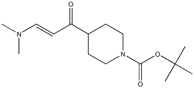 tert-butyl 4-[(2E)-3-(dimethylamino)prop-2-enoyl]piperidine-1-carboxylate 结构式