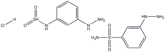 3-磺酰胺基苯肼盐酸盐3-苯肼-1-磺酰胺盐酸盐 结构式