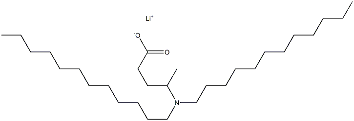 4-(Didodecylamino)valeric acid lithium salt 结构式