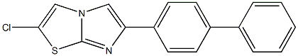 2-Chloro-6-[[1,1'-biphenyl]-4-yl]imidazo[2,1-b]thiazole 结构式