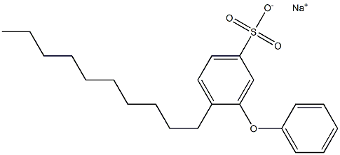 4-Decyl-3-phenoxybenzenesulfonic acid sodium salt 结构式