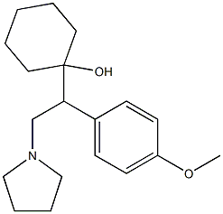 1-[1-(4-Methoxyphenyl)-2-(1-pyrrolidinyl)ethyl]cyclohexanol 结构式