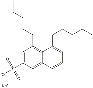 4,5-Dipentyl-2-naphthalenesulfonic acid sodium salt 结构式