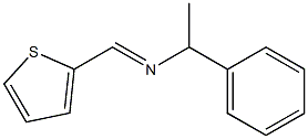 N-[(1S)-1-Phenylethyl](2-thienyl)methaneimine 结构式