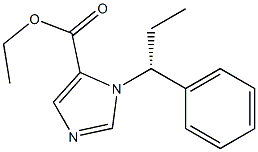 1-[(R)-1-Phenylpropyl]-1H-imidazole-5-carboxylic acid ethyl ester 结构式