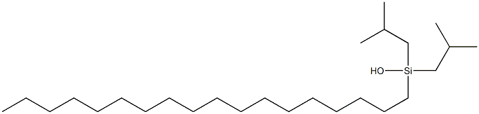 Bisisobutyloctadecylsilanol 结构式
