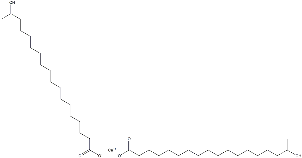 Bis(17-hydroxystearic acid)calcium salt 结构式