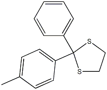 2-Phenyl-2-(4-methylphenyl)-1,3-dithiolane 结构式