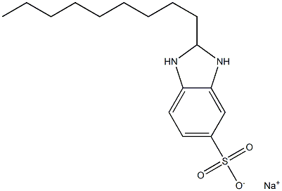2,3-Dihydro-2-nonyl-1H-benzimidazole-5-sulfonic acid sodium salt 结构式