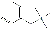 (3E)-3-[(Trimethylsilyl)methyl]-1,3-pentadiene 结构式