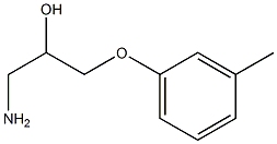 1-Amino-3-(3-methylphenoxy)-2-propanol 结构式