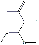 3-Chloro-4,4-dimethoxy-2-methyl-1-butene 结构式
