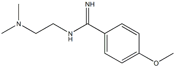 N-(2-Dimethylaminoethyl)-4-methoxybenzamidine 结构式