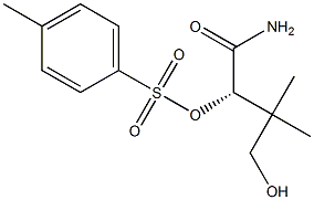 [S,(-)]-4-Hydroxy-3,3-dimethyl-2-p-tolylsulfonyloxybutyramide 结构式