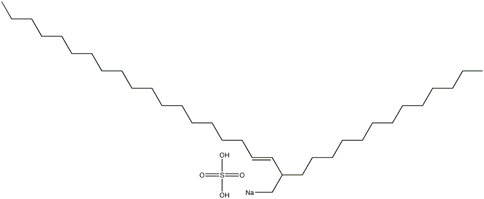 Sulfuric acid 2-tridecyl-3-henicosenyl=sodium ester salt 结构式