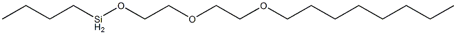 Butyl[2-[2-(octyloxy)ethoxy]ethoxy]silane 结构式