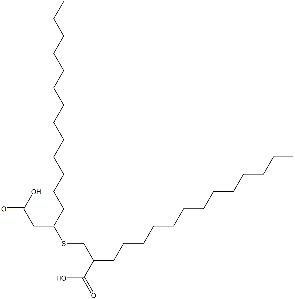 3-(2-Carboxypentadecylthio)palmitic acid 结构式