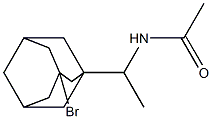 N-[1-(3-Bromoadamantan-1-yl)ethyl]acetamide 结构式