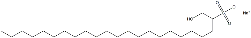 1-Hydroxytricosane-2-sulfonic acid sodium salt 结构式