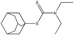 Diethyldithiocarbamic acid adamantan-1-yl ester 结构式