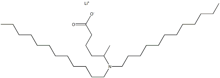 5-(Didodecylamino)hexanoic acid lithium salt 结构式