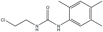 1-(2-Chloroethyl)-3-(2,4,5-trimethylphenyl)urea 结构式