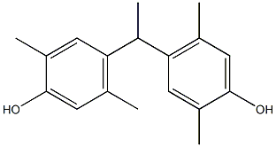 4,4'-(1,1-Ethanediyl)bis(2,5-dimethylphenol) 结构式