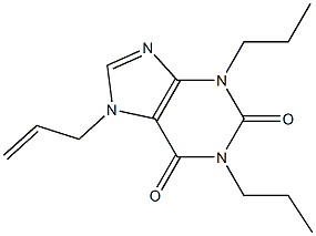 1,3-Dipropyl-7-(2-propenyl)xanthine 结构式