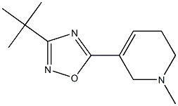 3-tert-Butyl-5-[(1,2,5,6-tetrahydro-1-methylpyridin)-3-yl]-1,2,4-oxadiazole 结构式