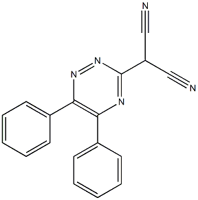 5,6-Diphenyl-1,2,4-triazine-3-malononitrile 结构式