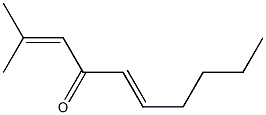 (2-Methyl-1-propenyl)[(E)-1-hexenyl] ketone 结构式