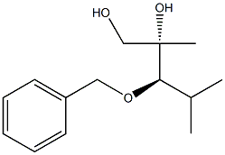 (2S,3R)-3-Benzyloxy-2,4-dimethylpentane-1,2-diol 结构式