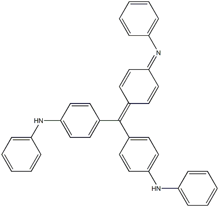 4,4'-[[4-(Phenylimino)-2,5-cyclohexadienylidene]methylene]bis(N-phenylaniline) 结构式