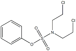 N,N-Bis(2-chloroethyl)sulfamic acid phenyl ester 结构式