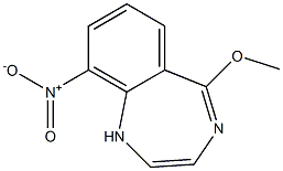 5-Methoxy-9-nitro-1H-1,4-benzodiazepine 结构式