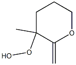 (Tetrahydro-2-methylene-3-methyl-2H-pyran)-3-yl hydroperoxide 结构式