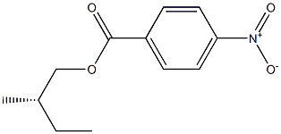 (+)-p-Nitrobenzoic acid (S)-2-methylbutyl ester 结构式